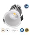GLOBOSTAR® MICRO-B 60242 Χωνευτό Downlight Σποτ LED 7W 910lm 38° AC 220-240V IP20 Φυσικό Λευκό 4500K - Bridgelux COB Chip & TÜV SÜD Driver - Λευκό Ματ - Μ6 x Π6 x Υ7.8cm - Q5cm - 5 Χρόνια Εγγύηση